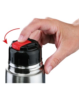 Termos cu pereti dubli si capac infiletabil, 500 ml, rosu, colectia Colore - CILIO 